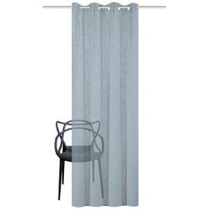 Home Basics Vorhang 800530 Ösen Fertigschal SOFTY halbtransparent, Leinenstrucktur, (1 St), 100% Polyester