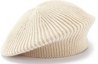 LASCANA Strickmütze Baskenmütze, Herbstmütze, weiche Wintermütze aus Grobstrick