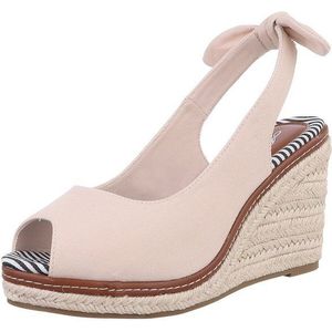 Ital-Design Stylische Wedges mit Komfort und Stil Peeptoepumps (89322682) Keilabsatz/Wedge Keilsandaletten in Beige