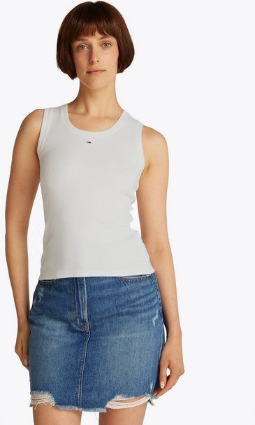 Tommy Jeans Curve Tanktop TJW ESSENTIAL RIB TANK EXT in Großen Größen, Rippware