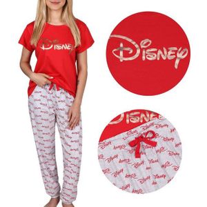 Sarcia.eu Pyjama DISNEY Damenpyjama mit langer Hose, Baumwolle, kurze Ärmel, S