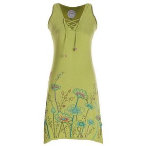 Vishes Tunikakleid Armloses Damen Longshirt-Kleid Mini-Kleid Tunika-Kleid T-Shirtkleid Boho, Goa, Hippie Style