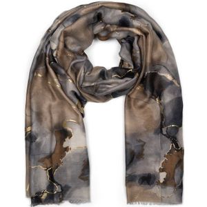 styleBREAKER Modeschal Schal Marmor Muster Metallic Details, (1-St)