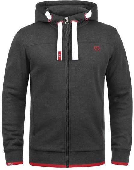 !Solid Kapuzensweatjacke SDBenjaminZip Sweatjacke Sweatshirtjacke mit weicher Fleece Innenseite