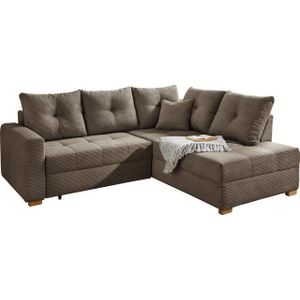 Jockenhöfer Gruppe Ecksofa Heidelberg L-Form, inklusive Bettfunktion, Bettkasten, Ottomane links oder rechts