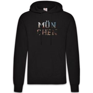 Urban Backwoods Hoodie München Herren Hoodie Munich Bayern Bavaria Skyline Stadt City (1-tlg) Deutschland Germany Allemagne Germania
