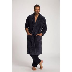 JP1880 Bademantel Bademantel Homewear Mikrofaser Bindegürtel bis 8XL, Langform, Materialmix