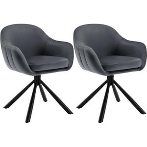 Woltu 4-Fußstuhl (2 St), Esszimmerstühle drehbar 2er Set, Loungesessel