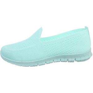 Ital-Design Damen Low-Top Freizeit Slipper (82285466) Flach Sneakers Low in Türkis