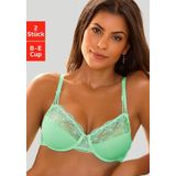 Nuance Bügel-BH (Packung, 2 Stück) mit schöner Stickereispitze, Dessous