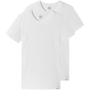 Schiesser Unterhemd 2er Pack Long Life Cotton (Spar-Set, 2-St) Unterhemd / Shirt Kurzarm - Baumwolle