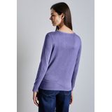 STREET ONE Strickpullover mit Rollsaum am Ausschnitt