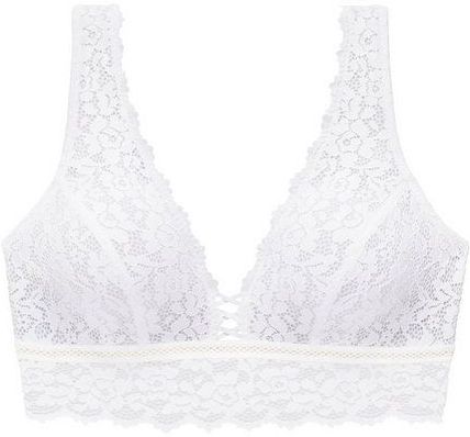 Vivance Bralette ohne Bügel, rundherum aus floraler Spitze, Dessous