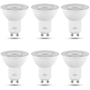 Amindu LED-Leuchtmittel, GU10, warmweiß oder kaltweiß, 425lm, 4W ersetzt 40W Glühbirne, dimmbar, 6er Pack