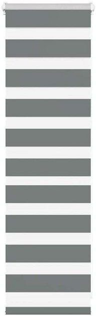 Rollo Zebrarollo Dunkelgrau 40x100 cm Stoffbreite 35,9 cm Polyester, vidaXL