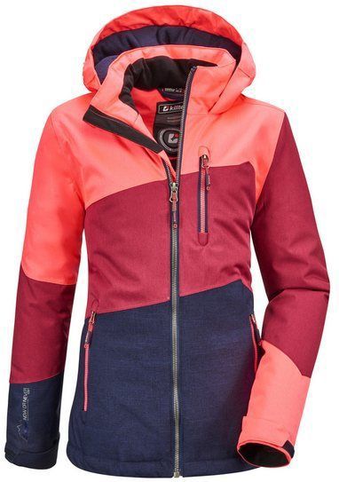 Killtec Outdoorjacke Lynge GRLS JCKT B Wasserdichte Winterjacke mit Kapuze, Fleece, verstellbaren Ärmeln