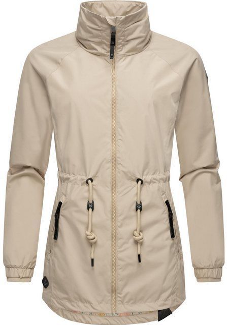 Ragwear Outdoorjacke Tacy wasserdichte Damen Übergangsjacke mit hohem Kragen