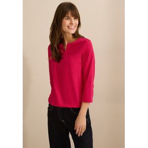 Cecil 3/4-Arm-Shirt mit geschlitztem Rundhalsausschnitt