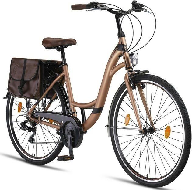 Licorne Bike Cityrad Licorne Bike Stella Plus Premium City Bike in Zoll Aluminium Fahrrad