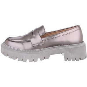 Ital-Design Damen Mokassins Freizeit Slipper (84018728) Blockabsatz Mokassins in Bronze