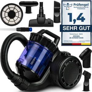 Zeegma Bodenstaubsauger Zonder Base, 899 W, beutellos, Energieklasse A 20000 PA (4000W) 2,5 L Staubbehälter 2 HEPA