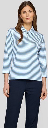 Rabe Print-Shirt Rabe Gestreiftes Poloshirt im sportiven Stil