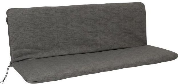 DEGAMO Bankauflage ARIZONA, (1 St), 3-sitzer 138x88cm, anthrazitfarben