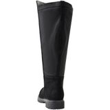 Sheego Große Größen Weitschaftstiefel mit Stretcheinsatz, in Wildleder-Optik