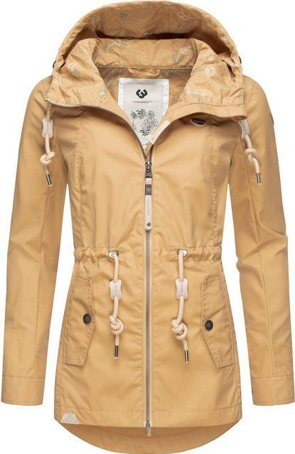 Ragwear Outdoorjacke Monadis Leichte Damen Übergangsjacke mit wasserdichtem Obermaterial