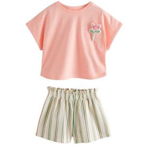 Next T-Shirt & Shorts Kurzarmoberteil und Shorts aus 100 % Baumwolle (2-tlg)