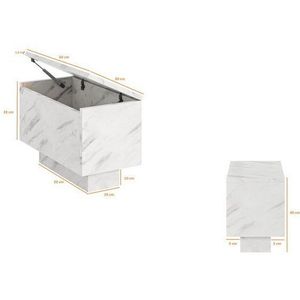 Compleo Couchtisch (2.set) Rechteckiger Couchtisch, Marmor optik JACOB Sofatisch