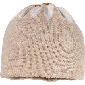 MAXIMO Strickmütze für Babys mit zauberhaftem Margariten-Design.