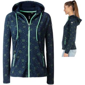 Linea Primero Trekkingjacke LPO - Stretch Fleecejacke mit Kapuze funktionell Samuela 2, navy