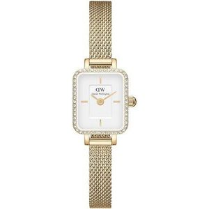 Daniel Wellington Quarzuhr Daniel Wellington Quadro Mini Lumine Bezel Gold, Daniel Wellington Quadro Mini Lumine Bezel Gold