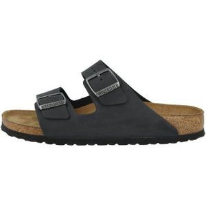 Birkenstock Arizona SFB Geöltes Nubukleder schmal Sandale