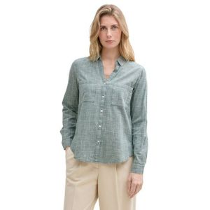 TOM TAILOR Blusenshirt Langarm BLOUSE WITH SLUB STRUCTURE blouse with slub structure