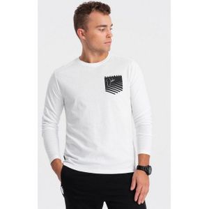 OMBRE Longsleeve Herren Longsleeve mit Taschenaufdruck