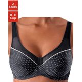 petite fleur Bügel-BH (Packung, 2 Stück) mit Netzeinsätzen