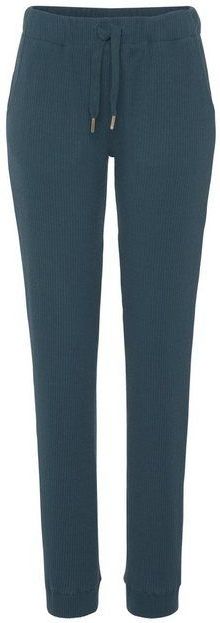 s.Oliver Relaxhose Sweathose aus Ripp-Qualität mit Einrifftaschen, Loungewear
