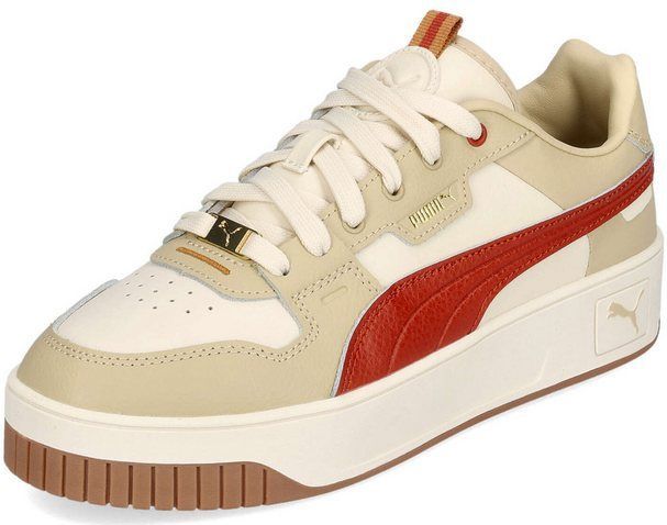 PUMA Puma Carina Street Lux Alpine Snow-Mars Red-Toasted Almond Sneaker