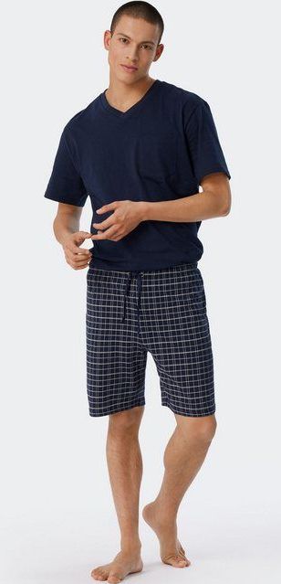 Schiesser Shorty "Ebony" (2 tlg) mit aufgesetzter Brusttasche
