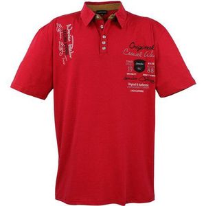 Lavecchia Poloshirt Lavecchia Herren Poloshirt LV-610 (Rot, 8XL) Herren Polo Shirt