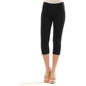 SYS Caprileggings Damen 3/4 Capri Leggings Leggins kurze Knie Hose Baumwolle