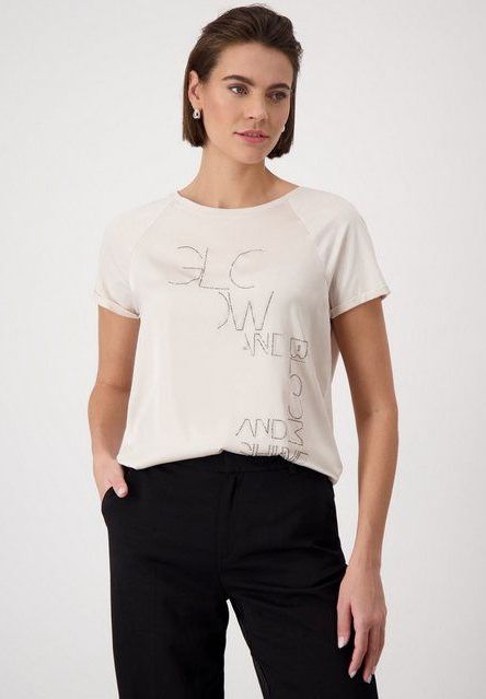 Monari Schlupfbluse mit Glitzernieten