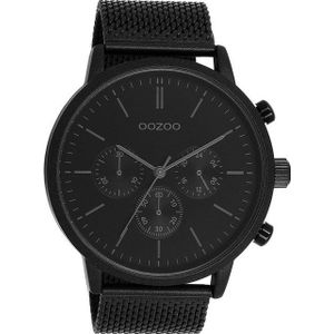 OOZOO Quarzuhr Oozoo Herren Armbanduhr Timepieces Analog, (Analoguhr), Herrenuhr rund, extra groß (ca. 50mm) Metallarmband, Fashion-Style