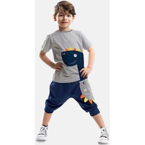 Denokids Hausanzug Dino Lui (2 tlg) mit Dinosaurier-Print