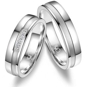 MARRYA Partnerring Silber Ringe Trauringe Eheringe Partnerringe