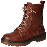 Mustang Shoes Schnürboots, Stiefelette, Blockabsatz, mit praktischem Reißverschluss