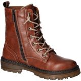 Mustang Shoes Schnürboots, Stiefelette, Blockabsatz, mit praktischem Reißverschluss