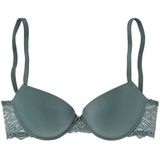 LASCANA Push-up-BH mit Bügel und Spitzenrücken, Dessous